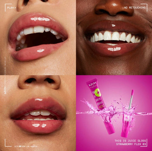 Brillo Labial Hidratante Fresa Flex This Is Juice Gloss NYX
