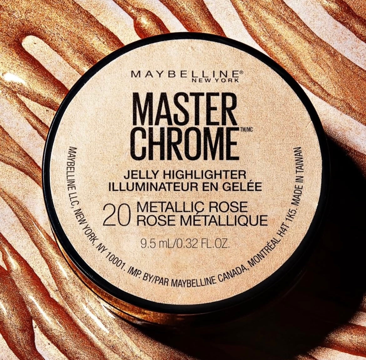 Iluminador Master Chrome Jelly Rosa Metálico Maybelline