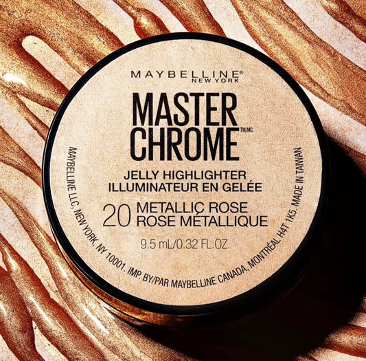 Iluminador Master Chrome Jelly Rosa Metálico Maybelline