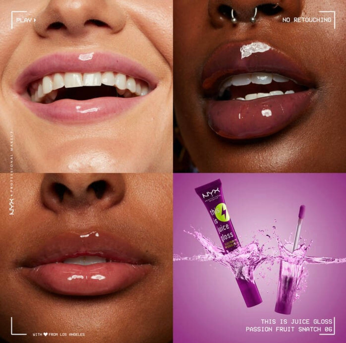 Brillo Labial Hidratante Fruta de la Pasión This Is Juice Gloss NYX