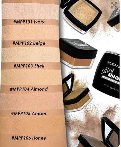 BASE EN POLVO SUELTO AIRY MINERALS – KLEANCOLOR