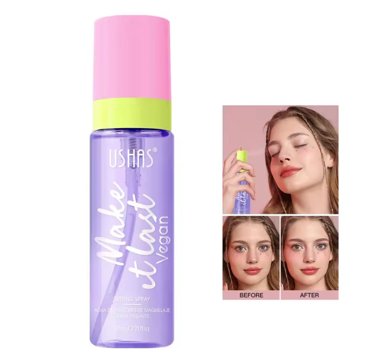 Fijador de maquillaje Make It Last - Ushas