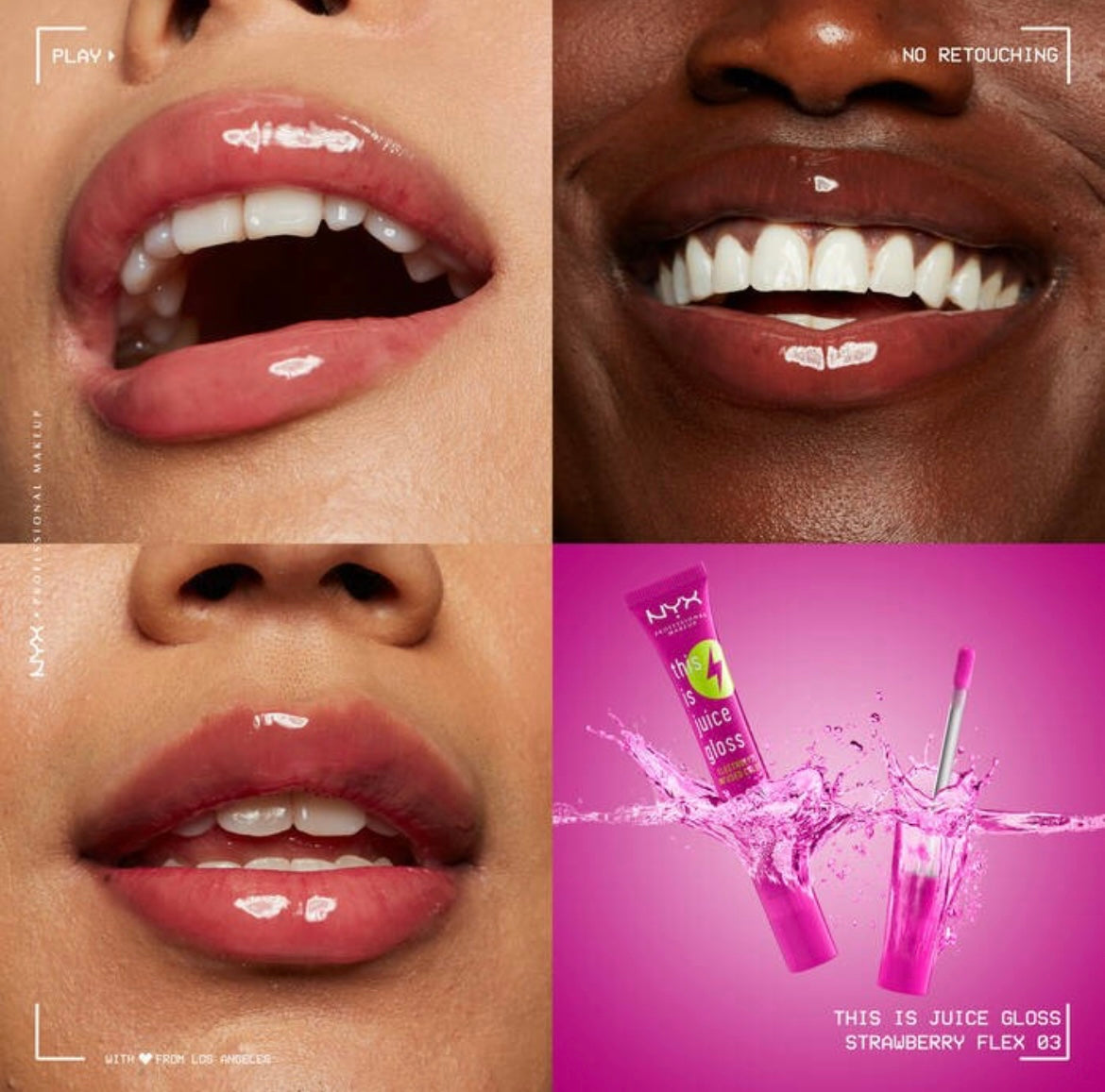 Brillo Labial Hidratante Fresa Flex This Is Juice Gloss NYX