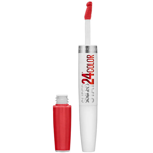 Lápiz Labial Líquido en 2 Pasos Superstay 24 - #205 Steady Red-Y Maybelline